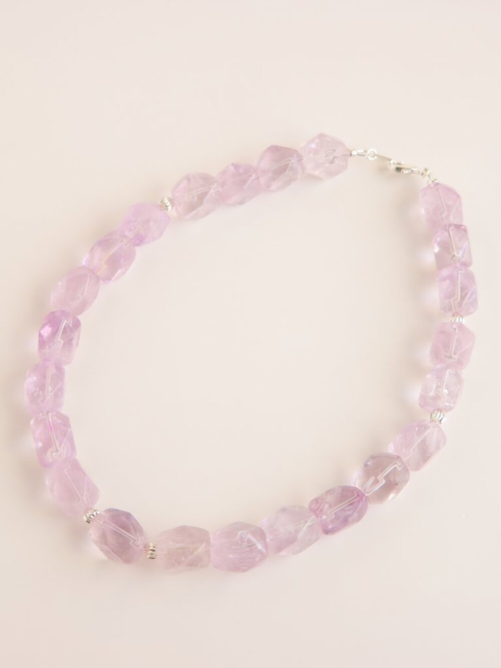 Genuine Amethyst Choker Necklace - Picture 4 of 5